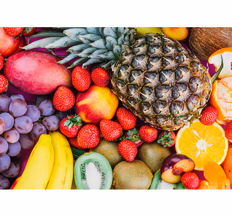 Fototapet cu flori amestec vibrant de fructe - TenStickers