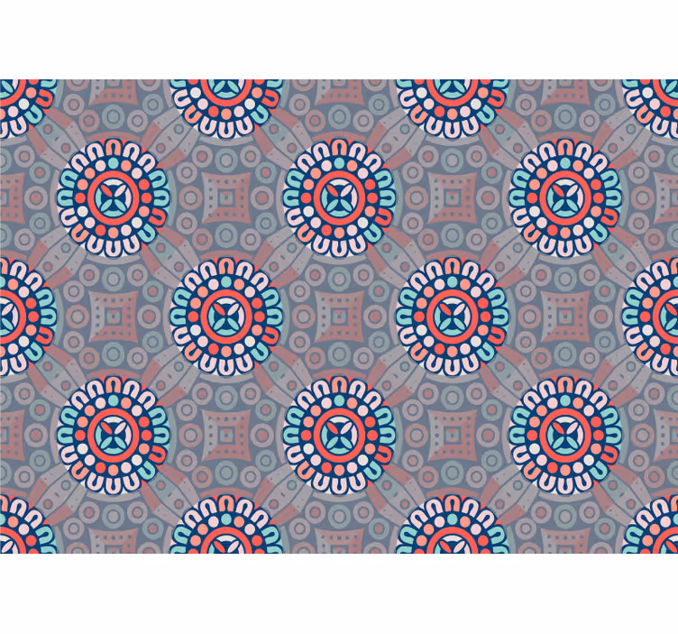 Picturi murale de textură și model modele florale geometrice - TenStickers
