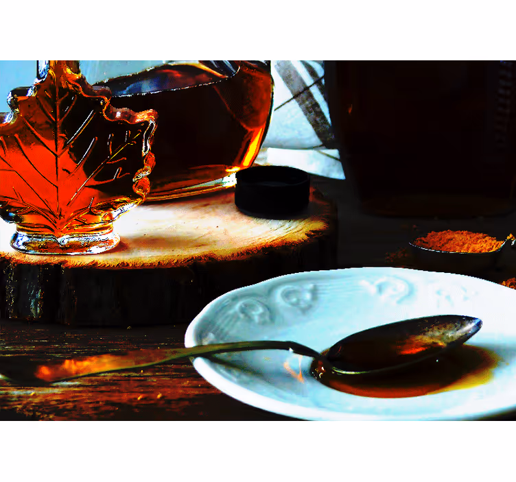 Fototapet artă urbană deliciul siropului de arțar - TenStickers