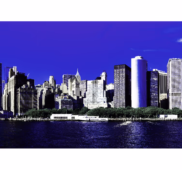 Fototapet new york silueta orașului new york - TenStickers