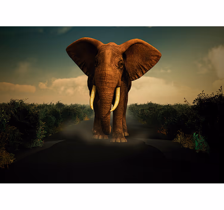 Fototapet animale elefantul majestic - TenStickers