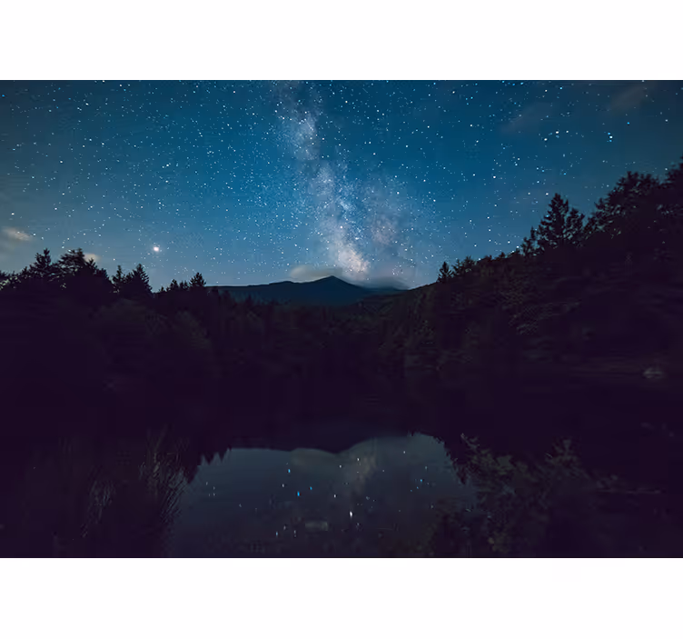 Fototapet natura vedere astrală nocturnă - TenStickers