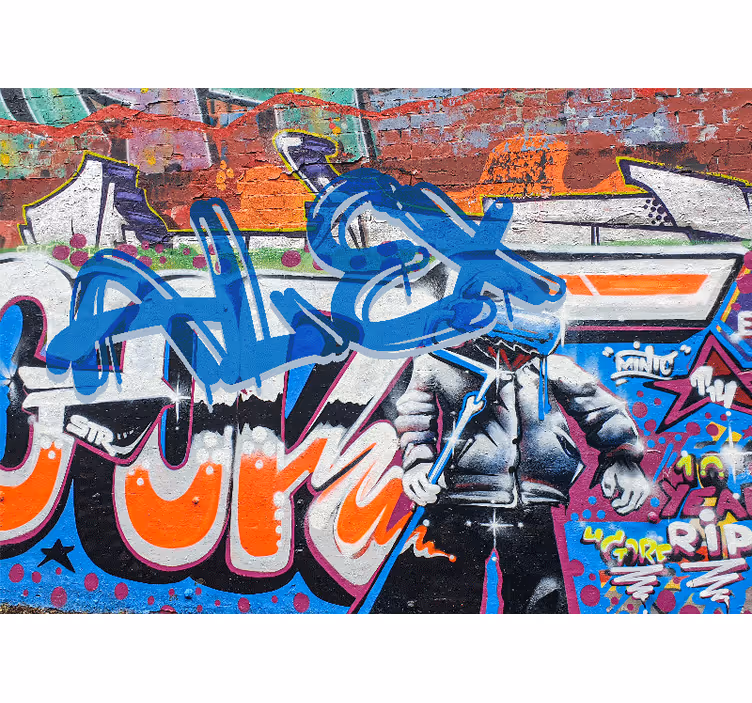 Fototapet artă urbană stil stradal urban - TenStickers
