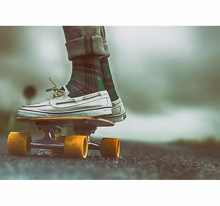 Fototapet artă urbană stil cool de skateboard - TenStickers