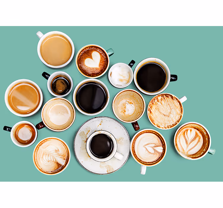 Fraze fototapet colecția căni de cafea - TenStickers