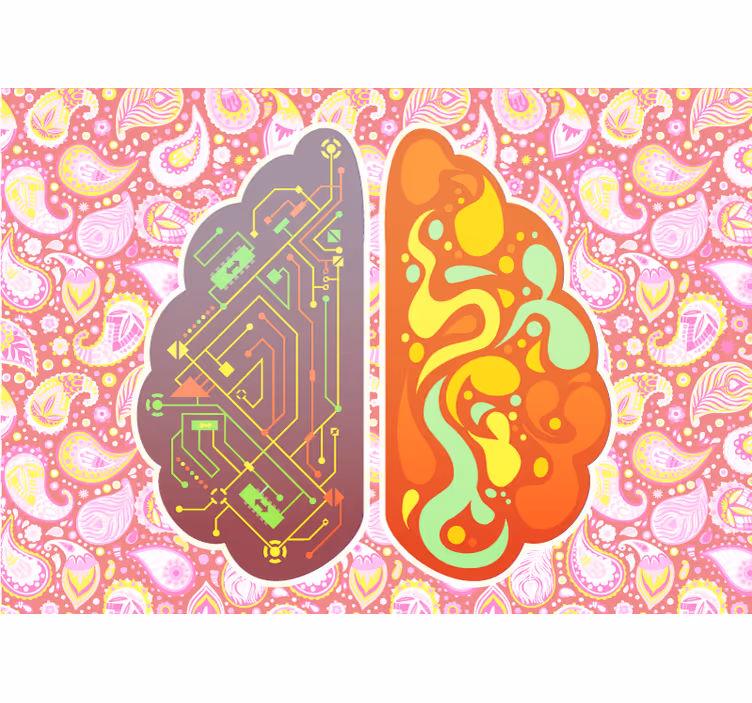 Fototapet abstract modele de circuite cerebrale - TenStickers