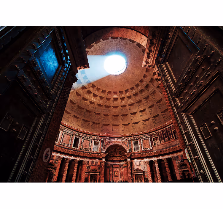 Fototapet de oraș vedere la cupola panteonului - TenStickers