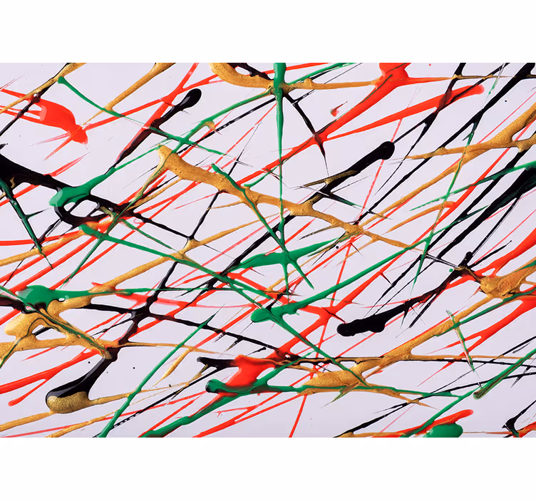 Fototapet abstract cu pensulă energică - TenStickers