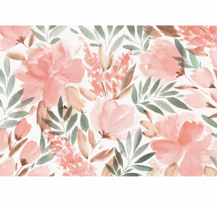 Fototapet cu flori design elegant floral - TenStickers