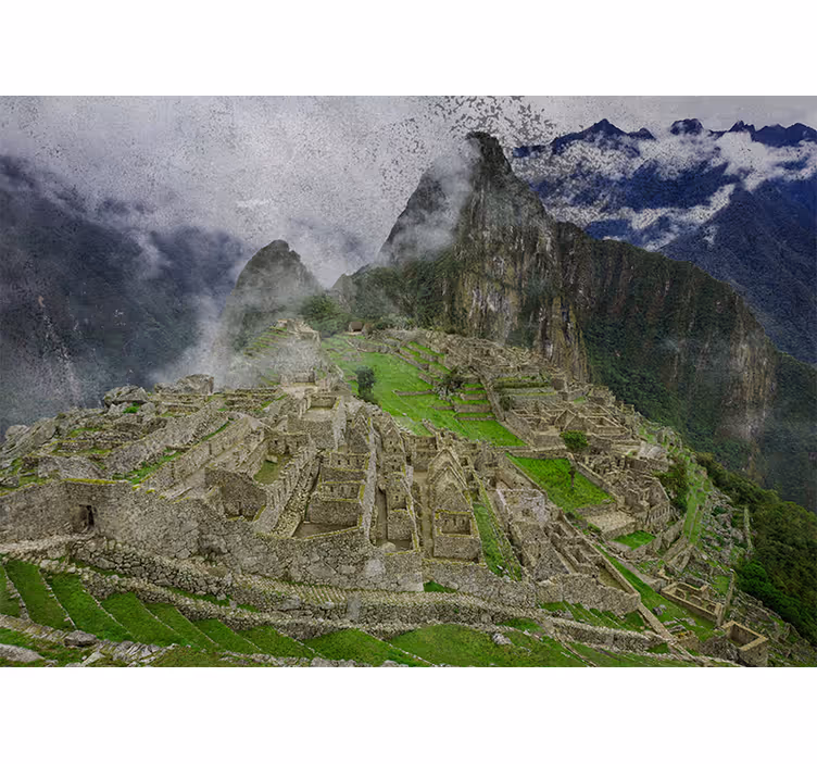 Fototapet de oraș ruinele machu picchu - TenStickers