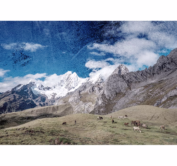 Fototapet peisaje lanț muntos maiestuos - TenStickers