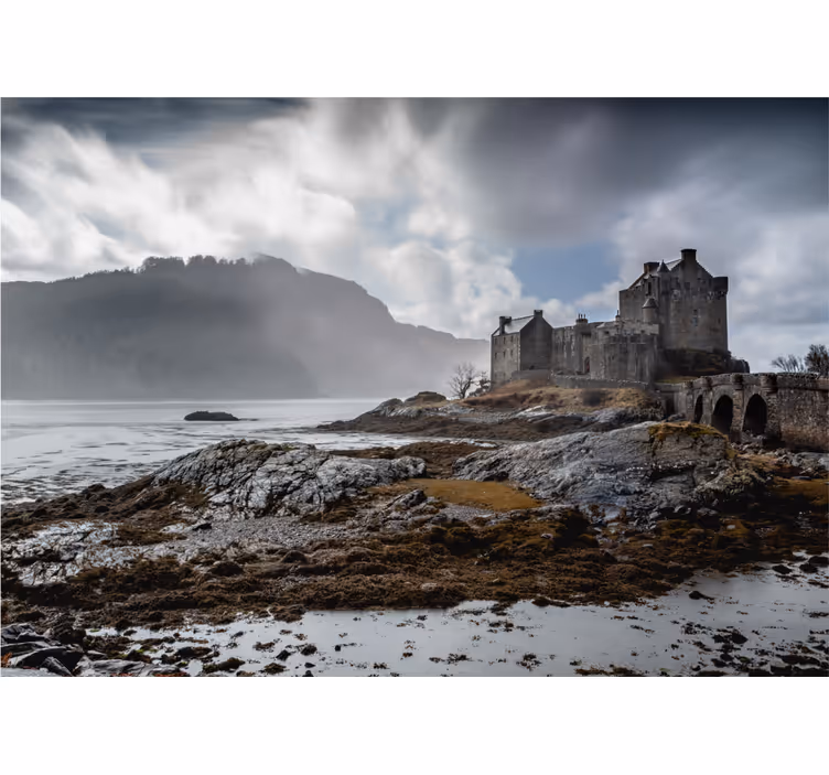 Fototapet de oraș peisaj castel scoțian - TenStickers