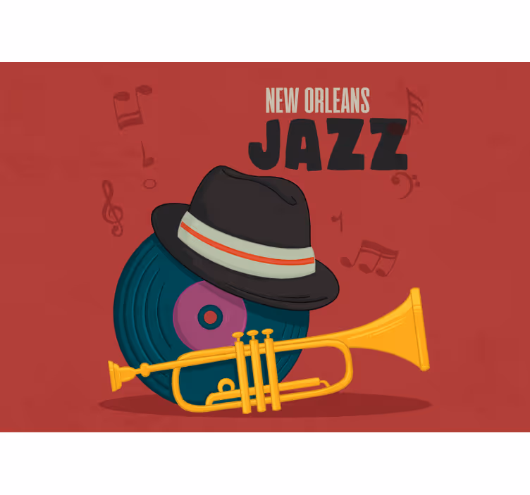Fototapet muzică jazz din new orleans - TenStickers