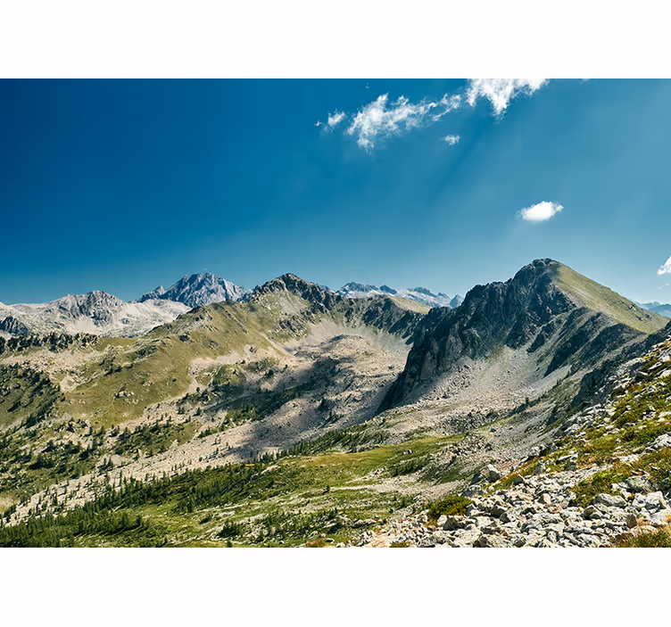 Fototapet peisaje vedere grandioasă asupra munților - TenStickers