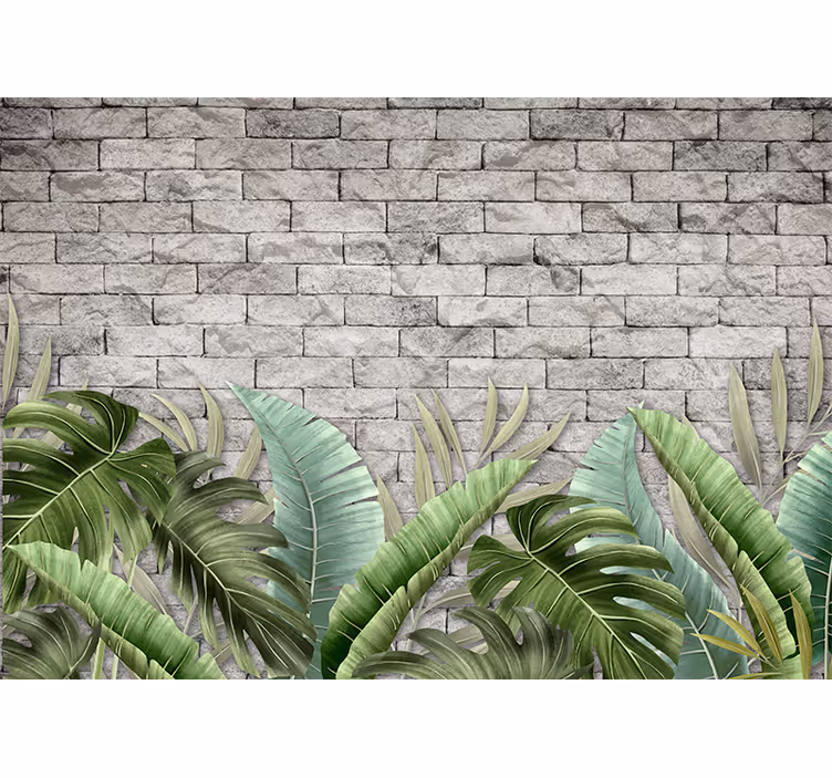 Fototapet natura verzi tropicale luxuriante - TenStickers