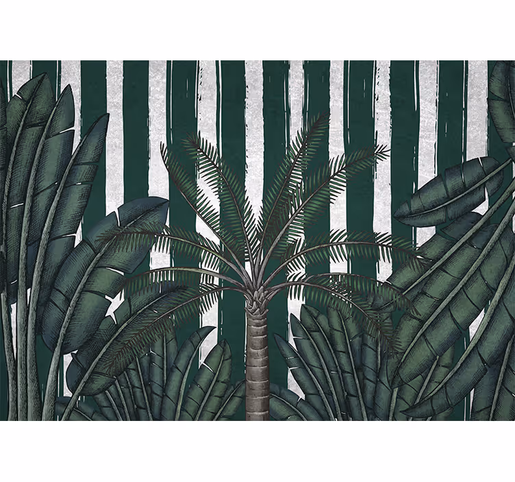 Fototapet natura frunziș tropical luxuriant - TenStickers