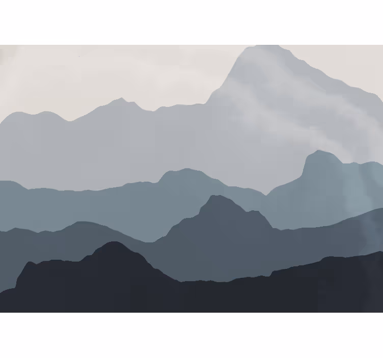 Muntele fototapet peisaj montan tranquil - TenStickers