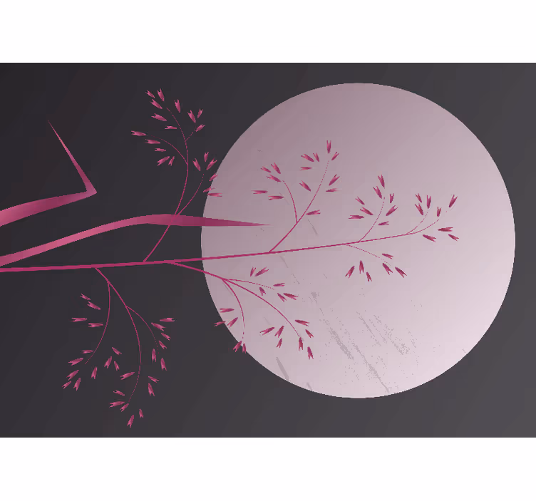 Fotomural mediu zen motif botanic seren - TenStickers