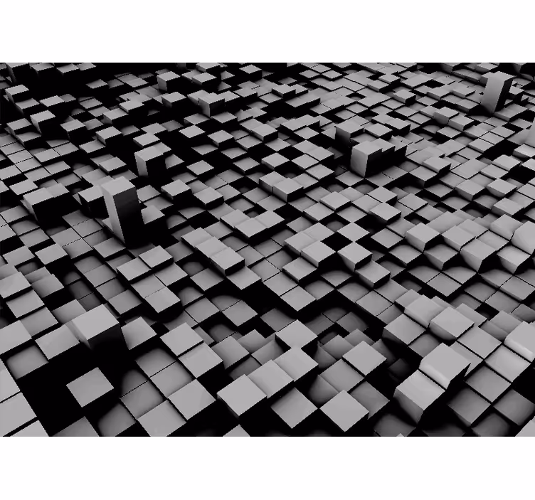 Fototapet abstract formare blocuri geometrice - TenStickers
