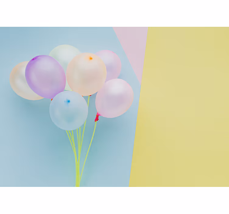 Fototapet pentru copii aranjament cu baloane colorate - TenStickers