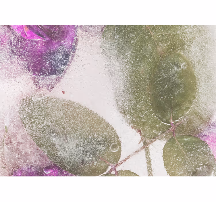 Fototapet cu flori elemente florale mov - TenStickers