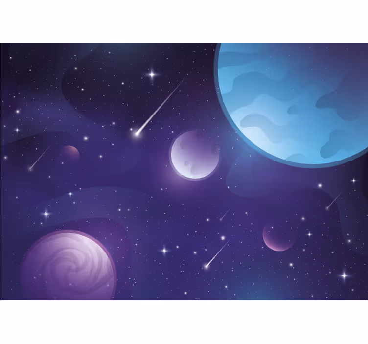 Spațiul fototapet viziune orbitală celestă - TenStickers