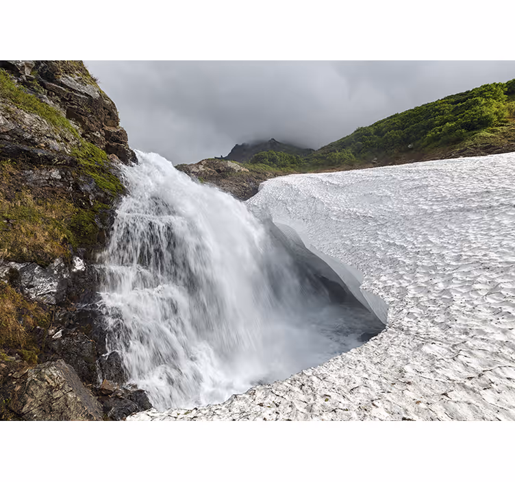 Fototapet natura priveliște cu cascade - TenStickers