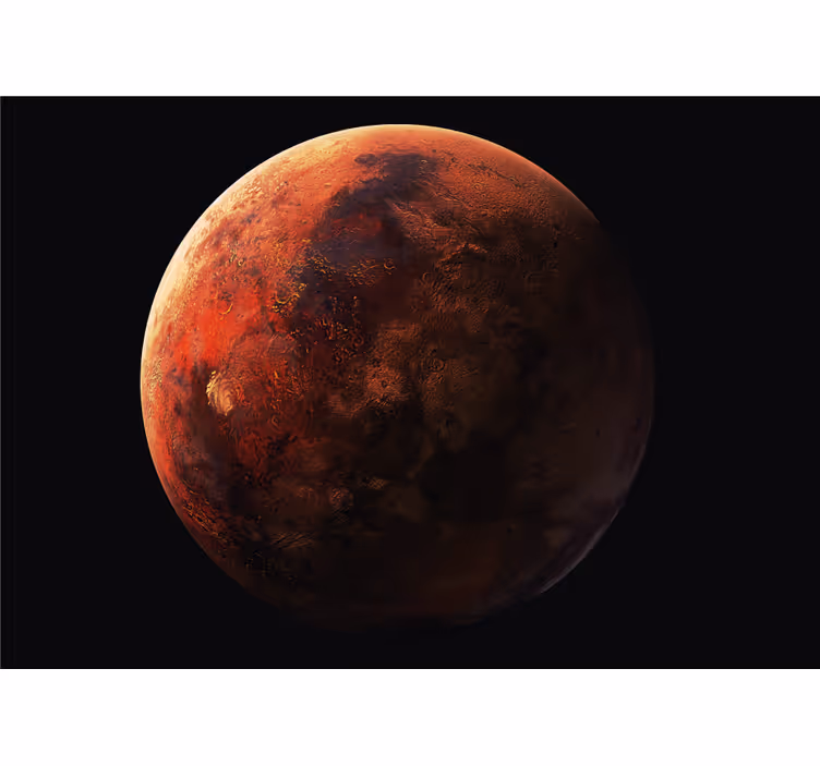 Spațiul fototapet suprafața planetei marte - TenStickers