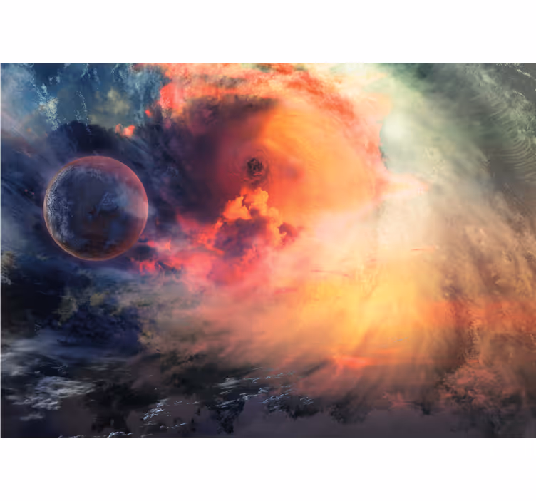 Spațiul fototapet nebula cosmică vârtej - TenStickers