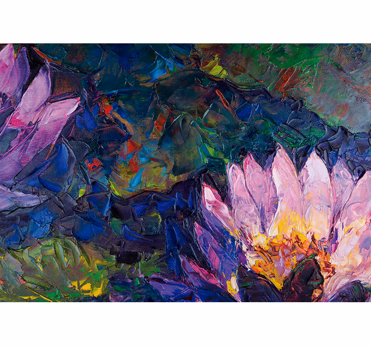 Fototapet cu flori abstract cu floarea lotus - TenStickers