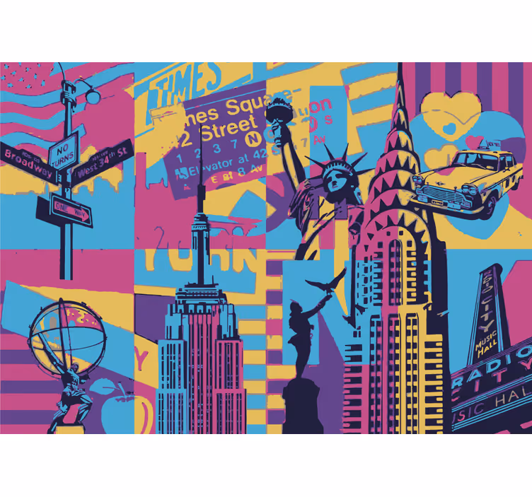 Fototapet de oraș peisaj urban new york - TenStickers
