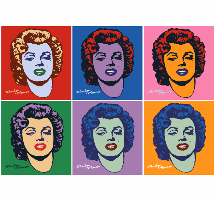 Fototapet arta portrete în stil pop art - TenStickers