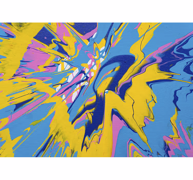 Fototapet abstract explozie din culori dinamice - TenStickers