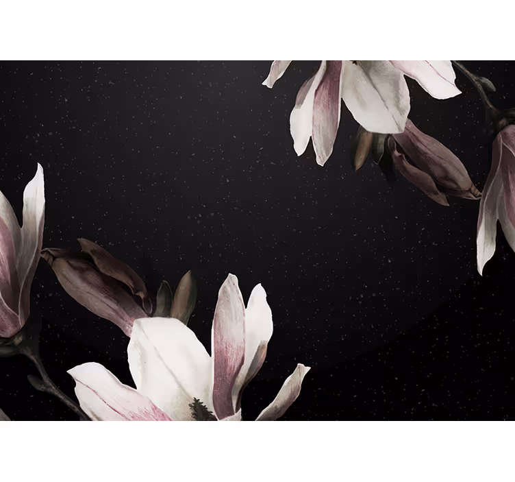 Fototapet cu flori model floral de magnolie - TenStickers