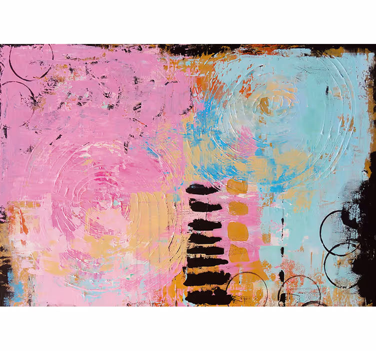 Fototapet abstract vârtejuri colorate abstracte - TenStickers