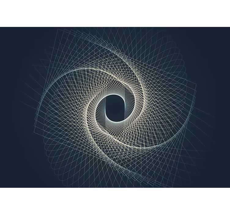 Linii abstracte pe fototapetmurale în căsătorie în spirală - TenStickers