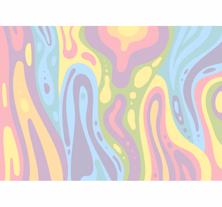 Fototapet abstract modele de culoare curgătoare - TenStickers