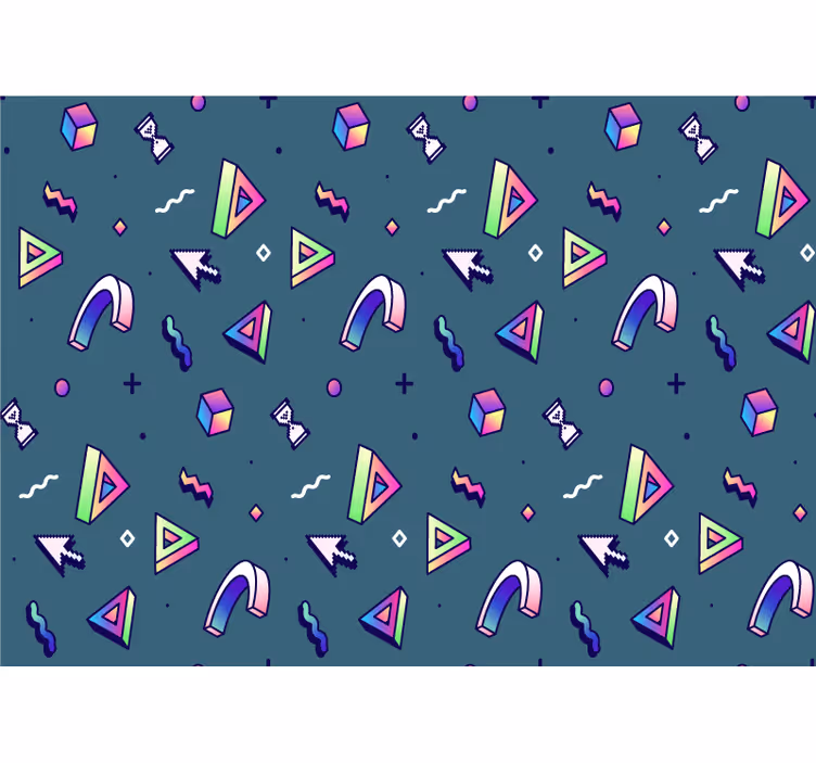 Obiecte retro vaporwave fototapetpentru adolescenți - TenStickers