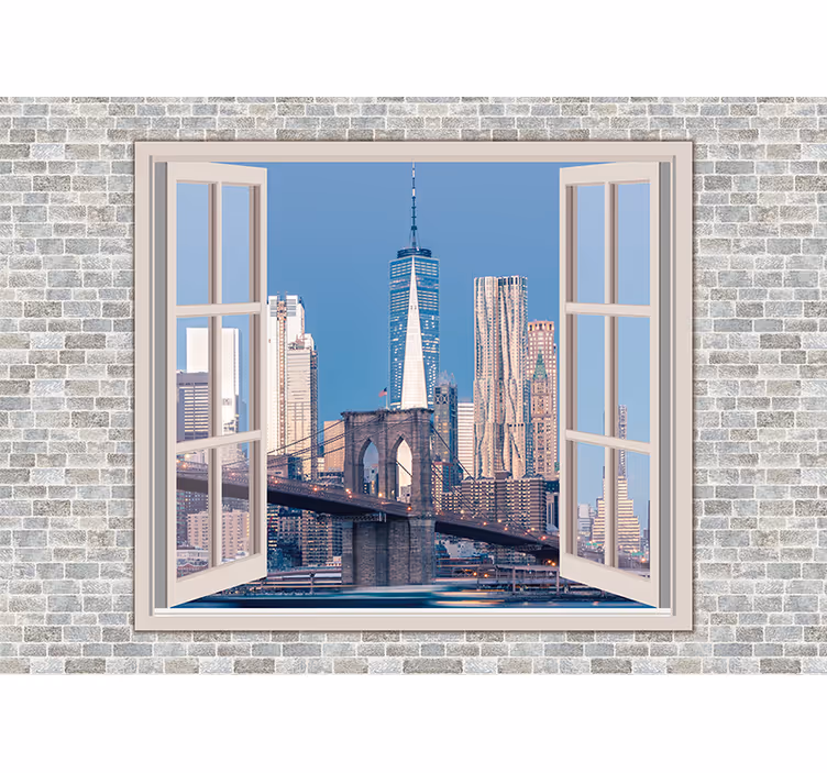 Fototapet New York vederile lui manhattan cer curat - TenStickers