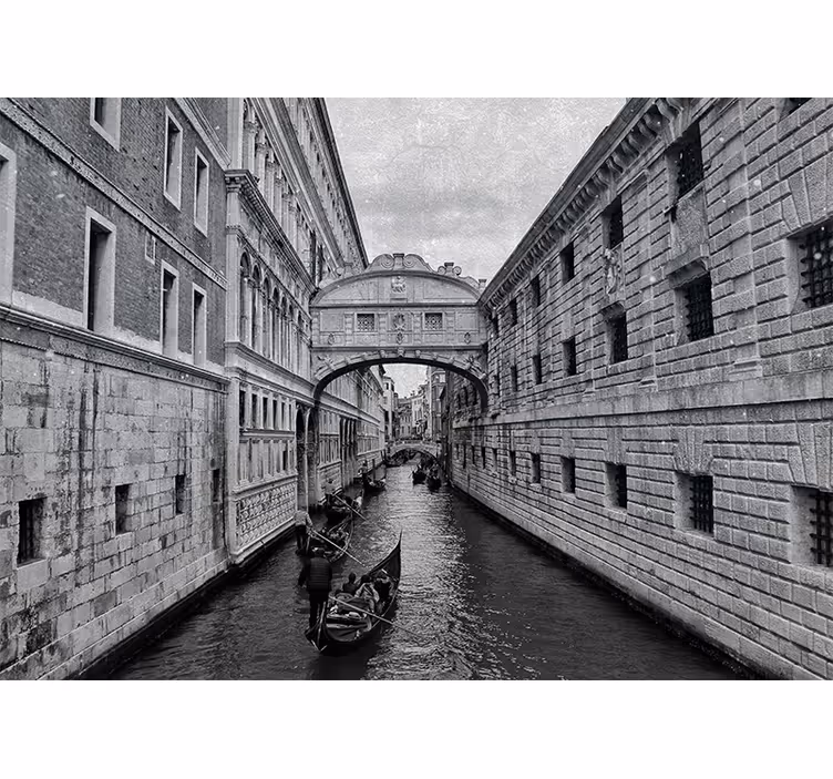 Fototapet de oraș vedere asupra canalelor venețiene - TenStickers