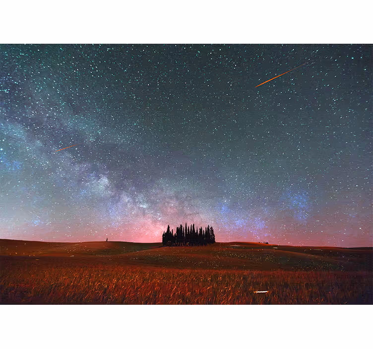 Muntele fototapet calea lactee stelară - TenStickers