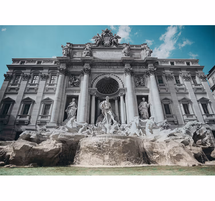 Fototapet de oraș monumentul fântânii trevi - TenStickers