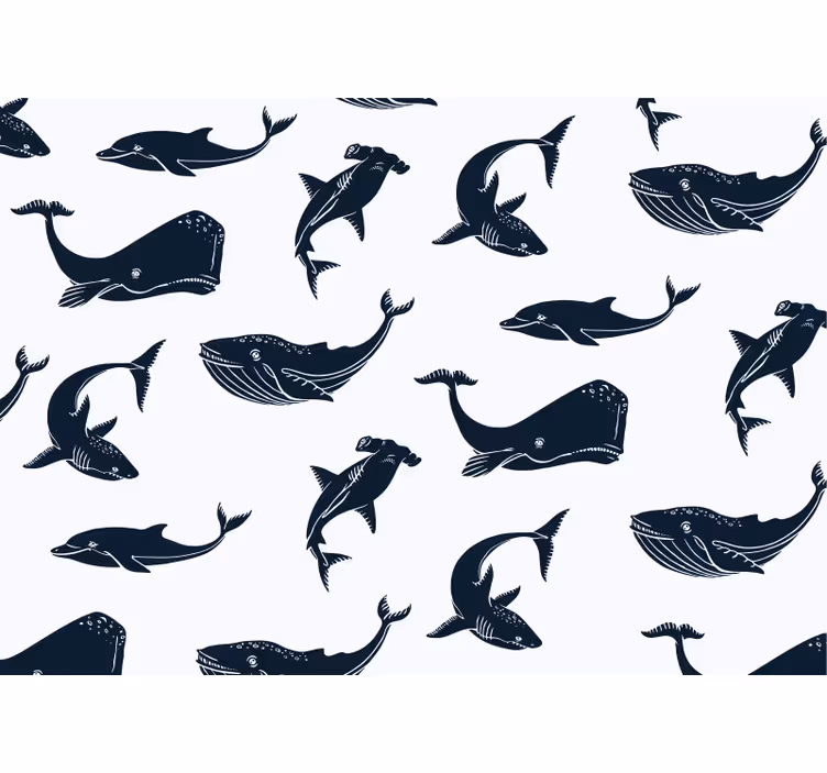 Fototapet animale motive cu viață marină - TenStickers