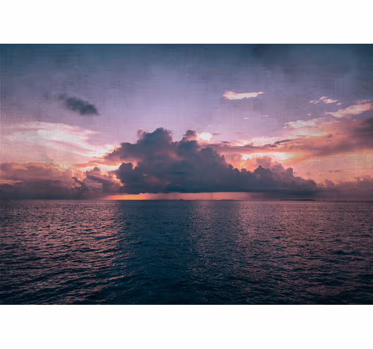 Fototapet peisaje ocean liniștit la amurg - TenStickers