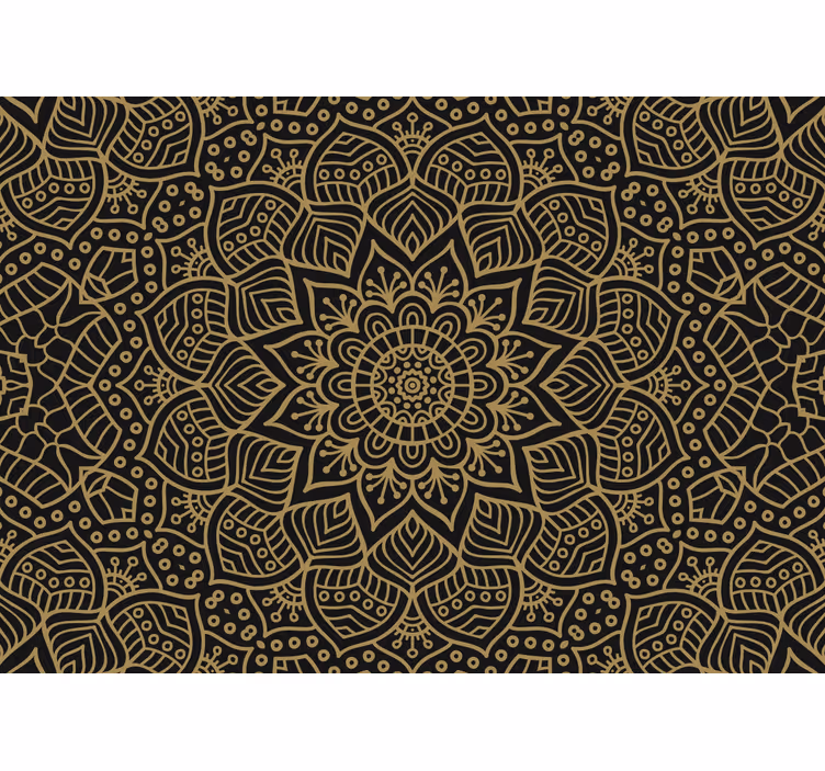 Fototapet mandale cu motiv botanic elaborat - TenStickers