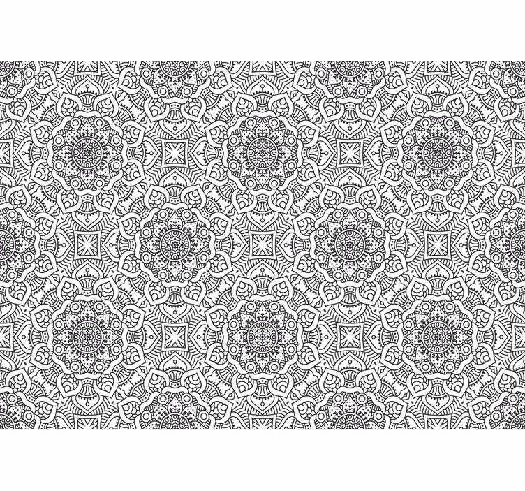 Fototapet mandale cu modele geometrice intricate - TenStickers