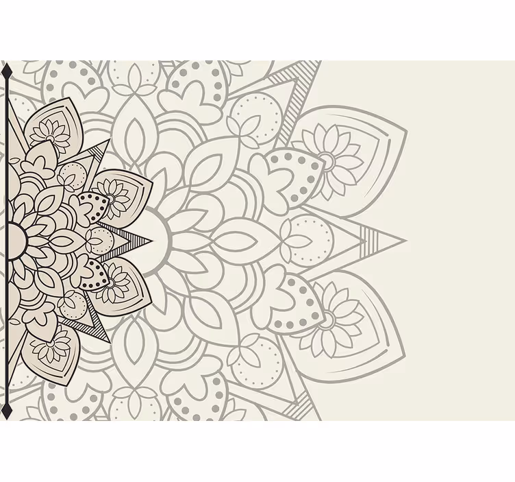 Fototapet mandale cu motive florale elaborate - TenStickers