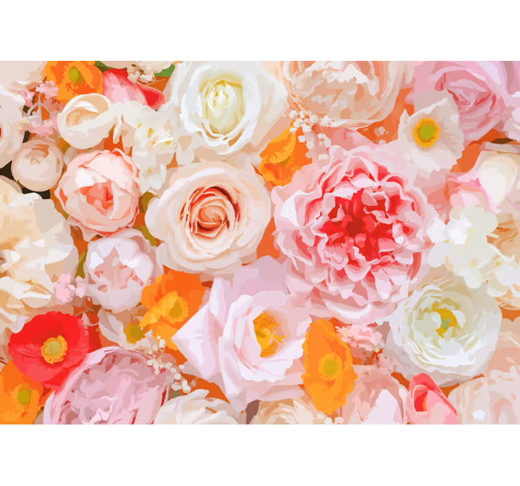 Fototapet cu flori aranjament floral delicat - TenStickers