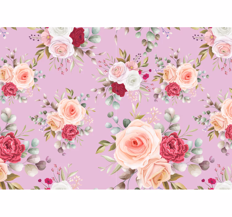 Fototapet cu flori design buchet floral - TenStickers