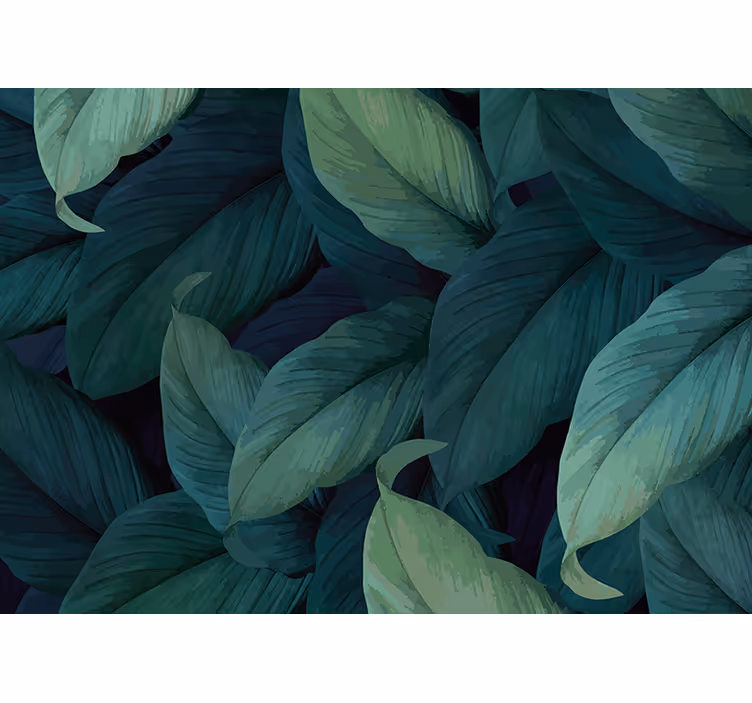 Fototapet natura compoziție de verdeață luxuriantă - TenStickers